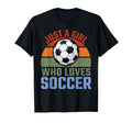 Just Who Loves Soccer Soccer Player T-Shirt - Trendy Graphic Men Women