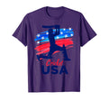 Cricket Support Team Flag Usa Batsman T-Shirt - Graphic Print Men Women