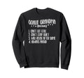 Hockey Goalie Grandma Definition Sweatshirt - Novelty Apparel Unisex