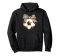 Leopard Ribbon Bow Soccer Football Fan Hoodie - Streetwear Style Unisex