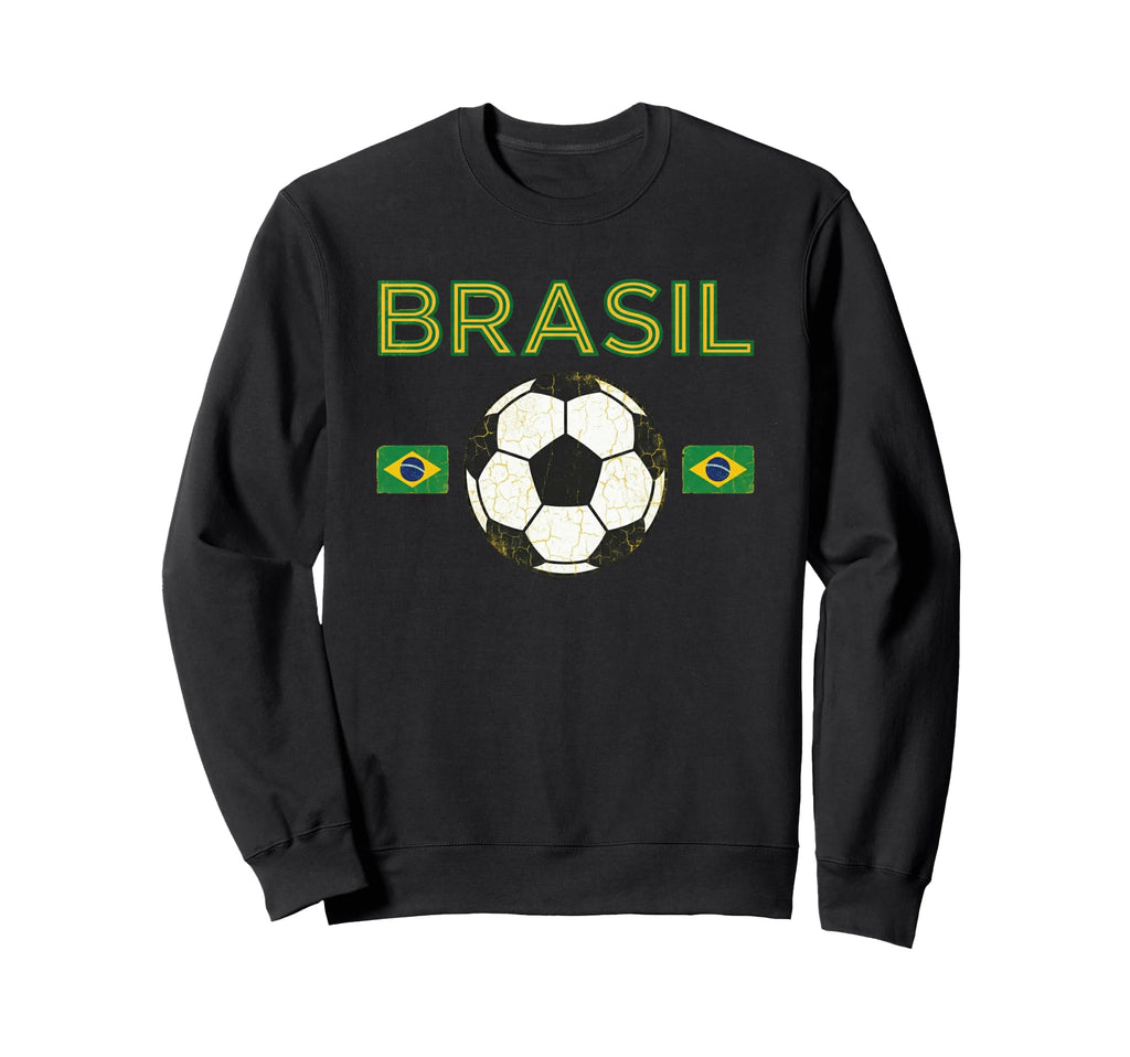 Brazil Gift Flag Brazilian Fan Sweatshirt - Novelty Apparel for Adults