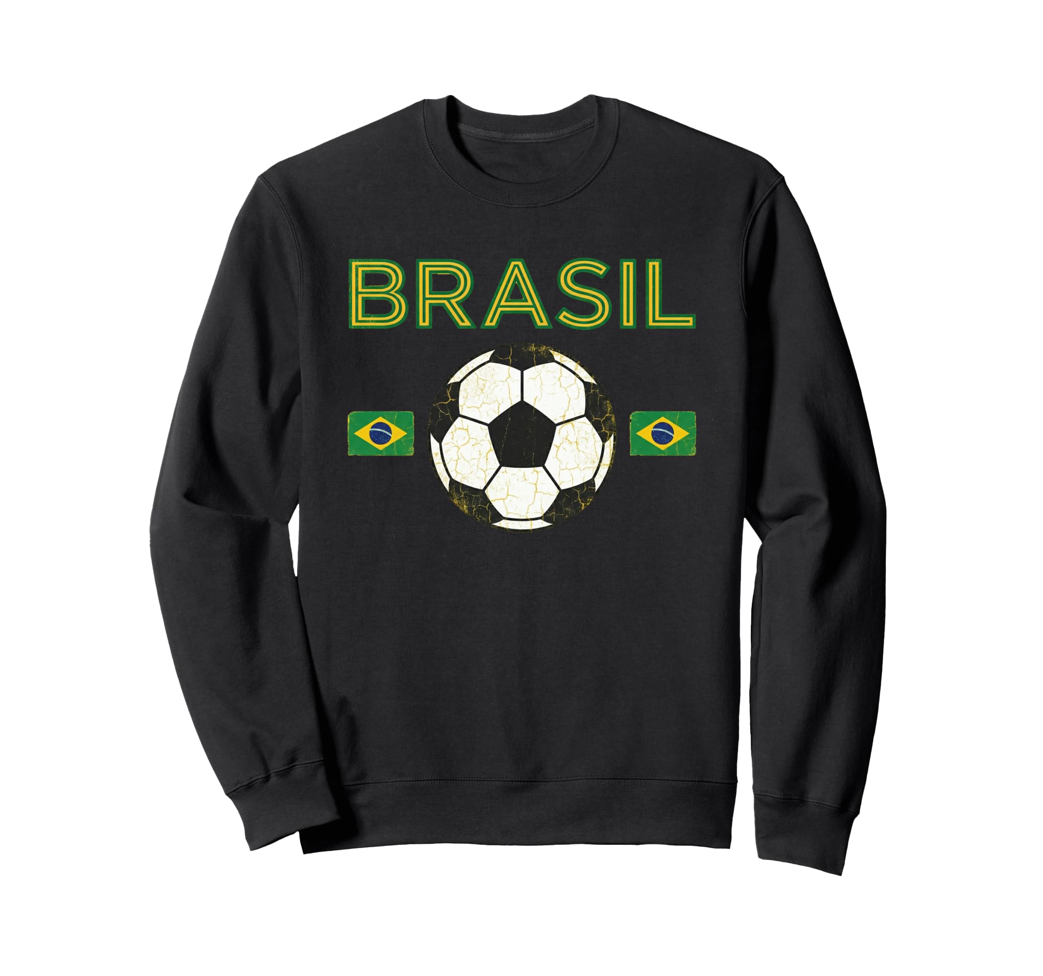Brazil Gift Flag Brazilian Fan Sweatshirt - Novelty Apparel for Adults