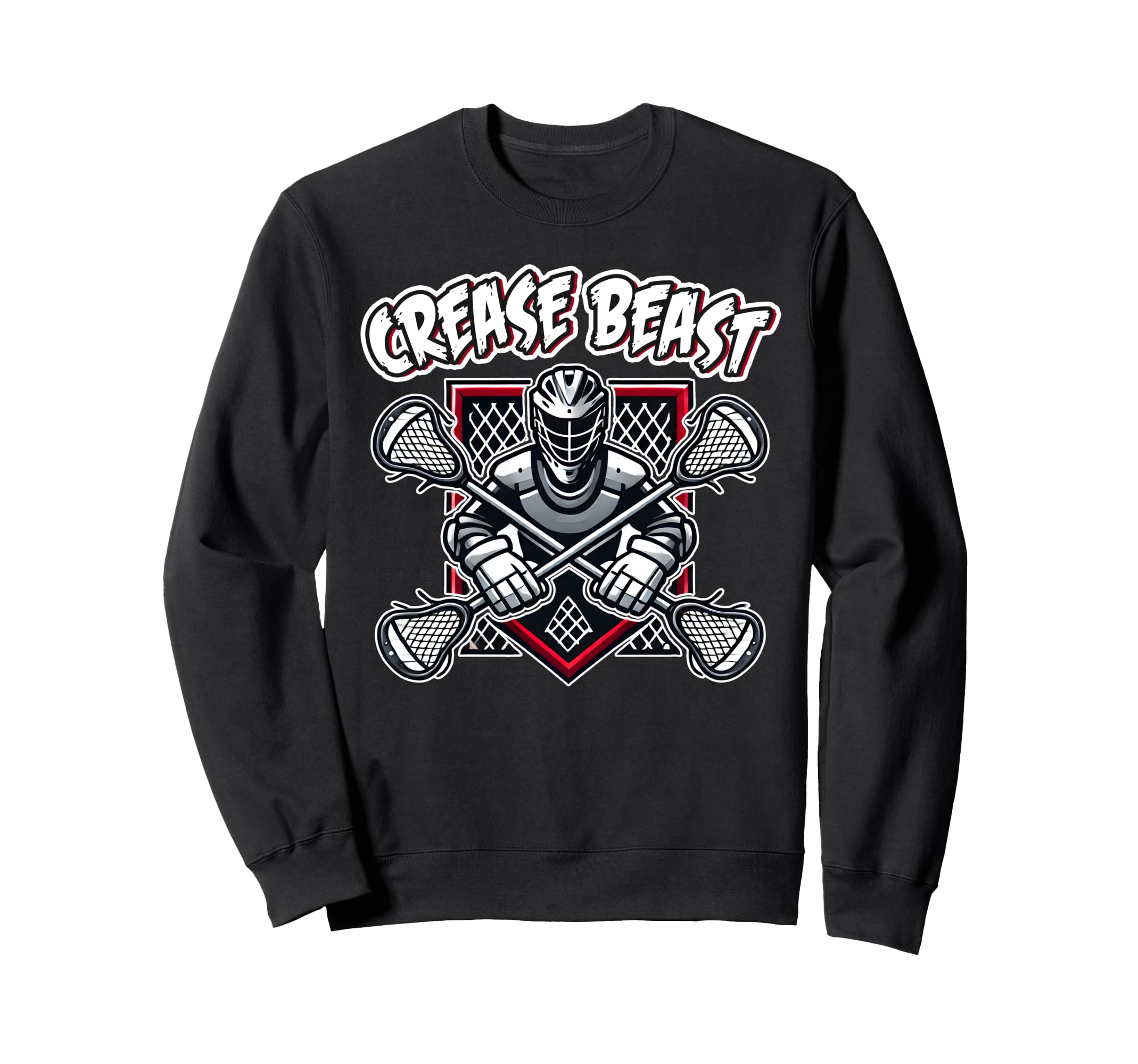 Lacrosse Goalkeeper Lax Goalie Sweatshirt - Fun Novelty Design for Adults