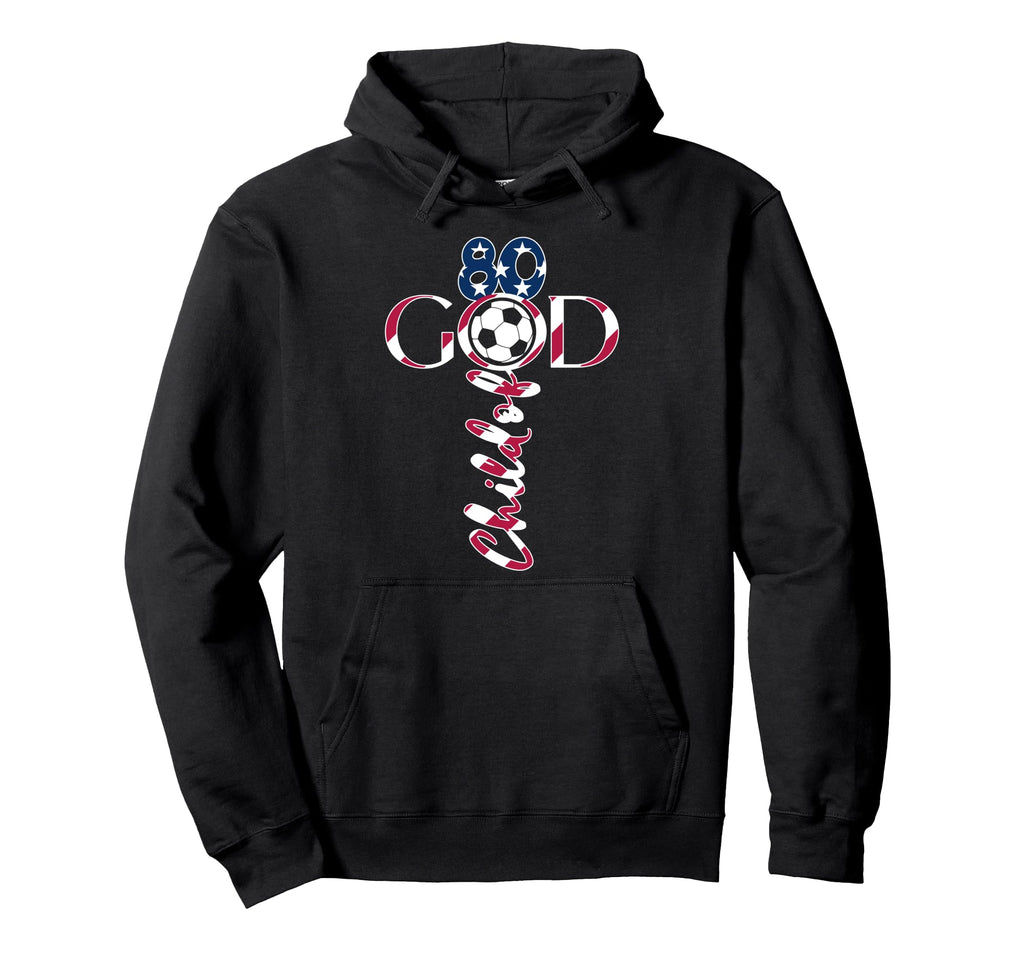 Jesus 80 Years Child God Soccer 80Th Hoodie - Unique Graphic Unisex