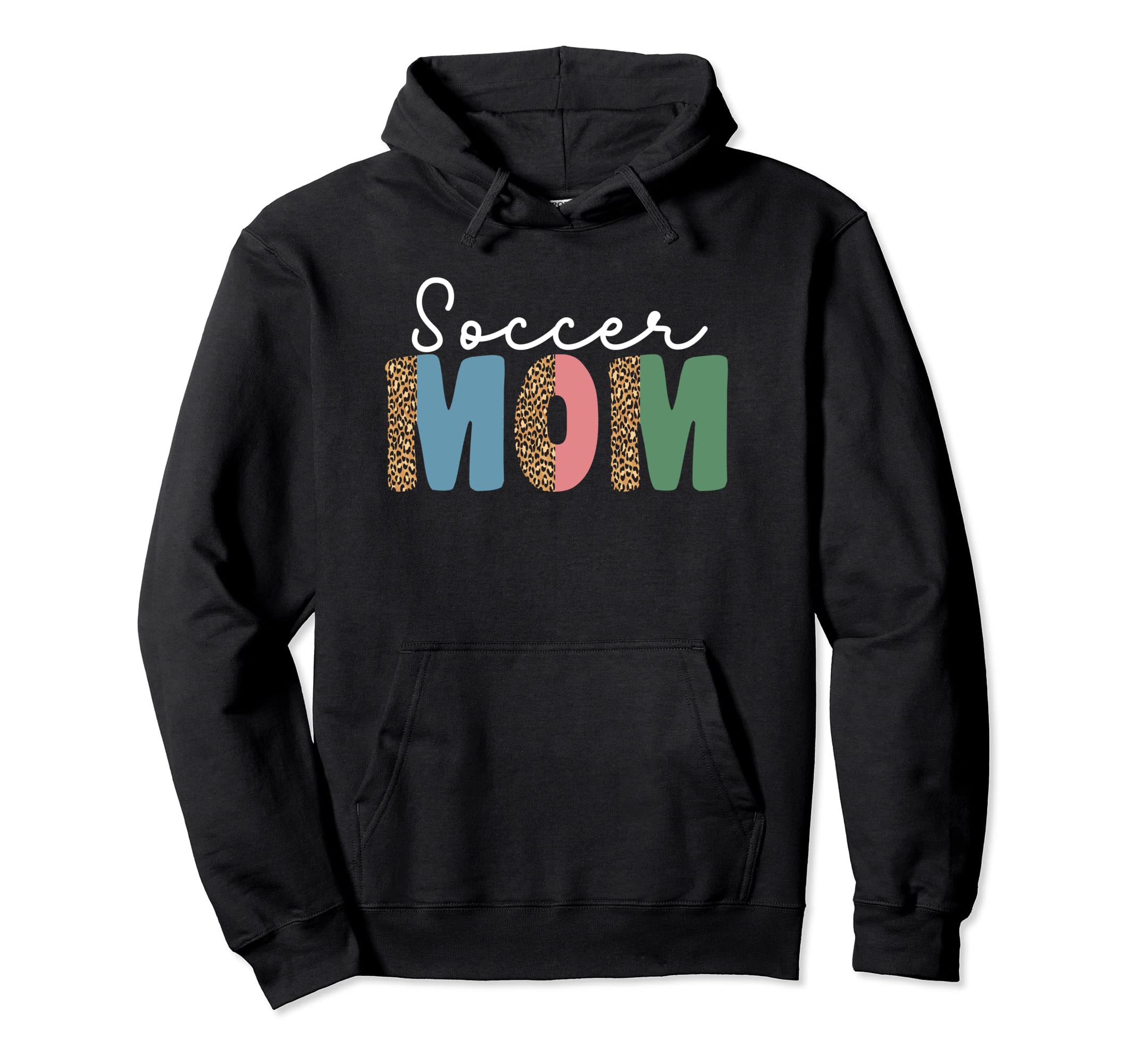 Soccer Mom Leopard Funny Soccer Mom Hoodie - Aesthetic Graphic Men Women