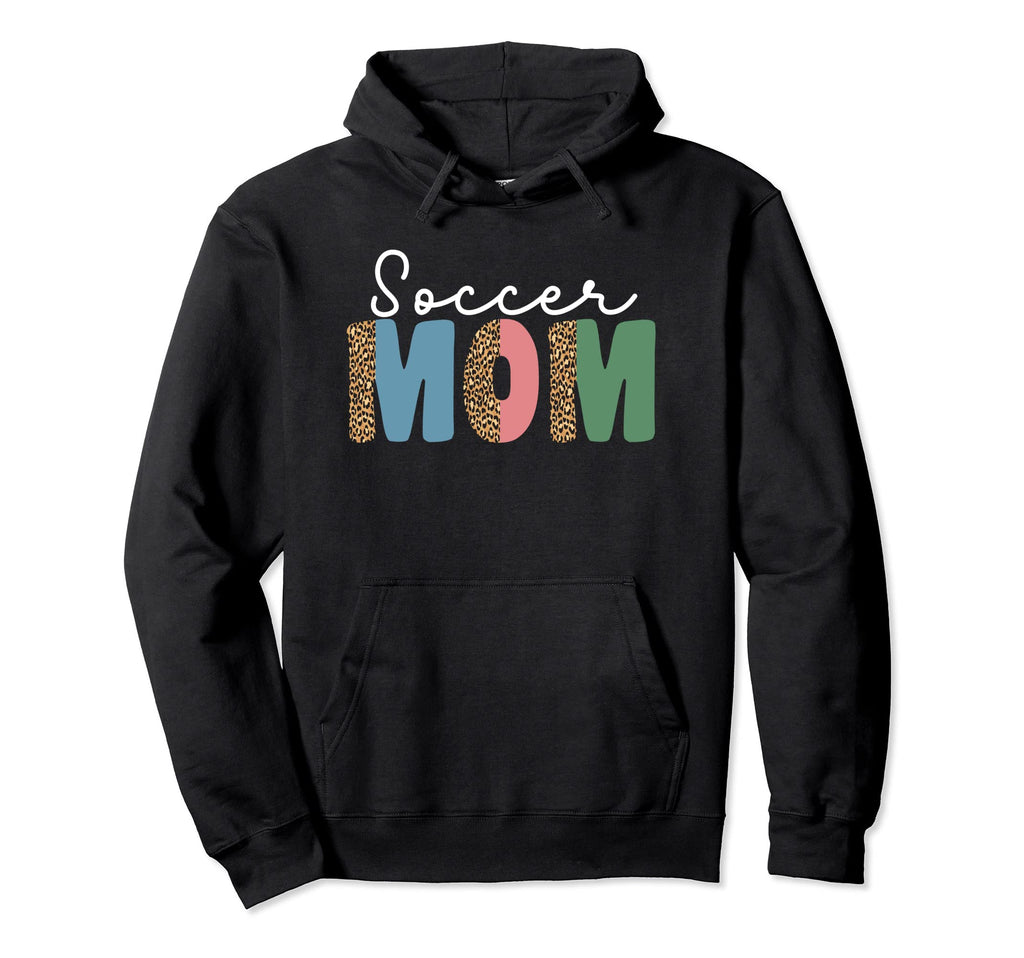 Soccer Mom Leopard Funny Soccer Mom Mama Hoodie - Aesthetic Graphic Unisex