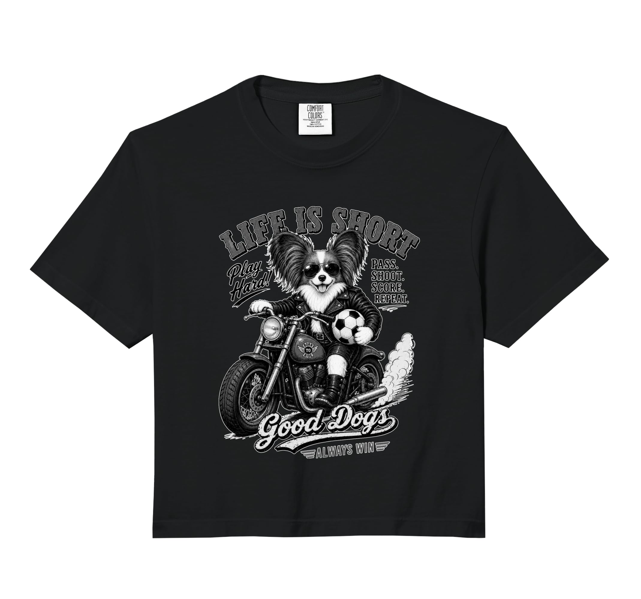Papillon Motorbike Love Footbal Sweatshirt - Trendy Graphic Men Women
