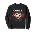 Soccer Coach Training Heart Beat Sweatshirt - Aesthetic Graphic for Adults
