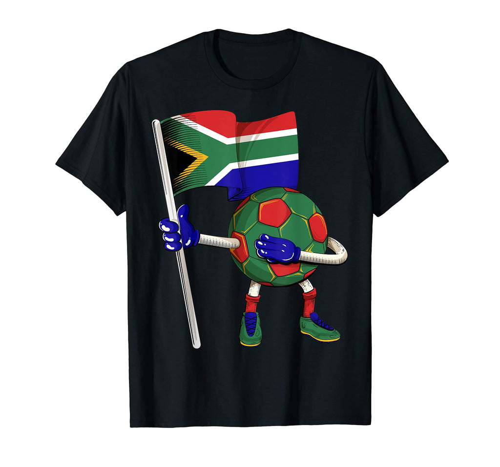 South Africa Soccer Jersey Africa Flag T-Shirt - Unique Graphic for Adults