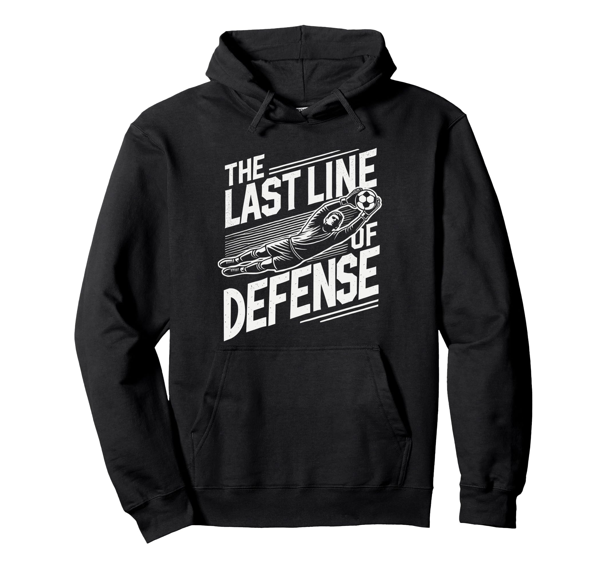Funny Teens Soccer Goalie Art Soccer Hoodie - Aesthetic Graphic for Adults