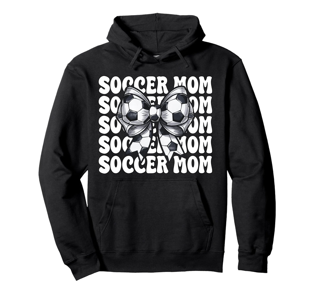 Soccer Mom Soccer Mama Mothers Day Coquette Hoodie - Unique Graphic Unisex