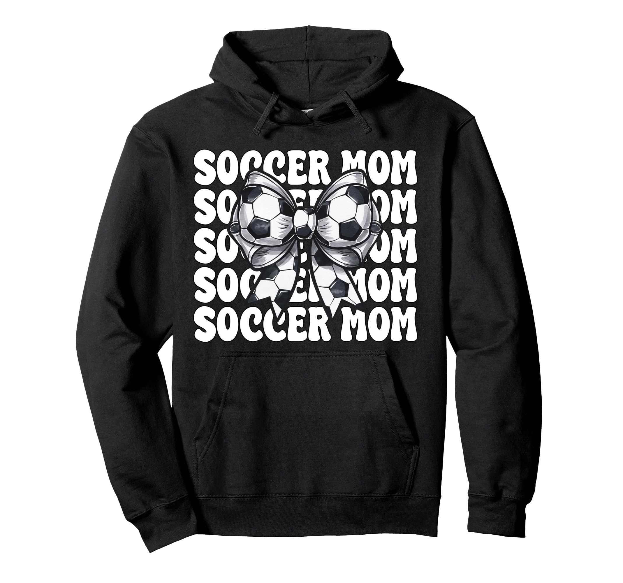 Soccer Mom Soccer Mama Mothers Day Coquette Hoodie - Unique Graphic Unisex