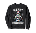 Merry Soccermas Funny Soccer Sweatshirt - Casual Everyday Wear Unisex