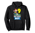 9Th Birthday 9 Years Soccer Football Hoodie - Aesthetic Graphic Men Women