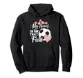 My Heart Is That Soccer Field Hoodie - Aesthetic Graphic for Adults