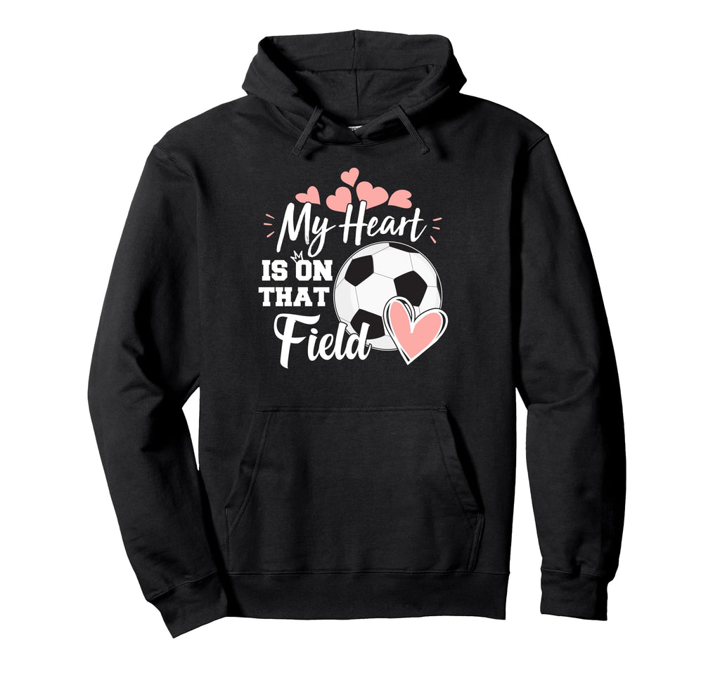 My Heart Is That Soccer Field Funny Hoodie - Aesthetic Graphic Men Women