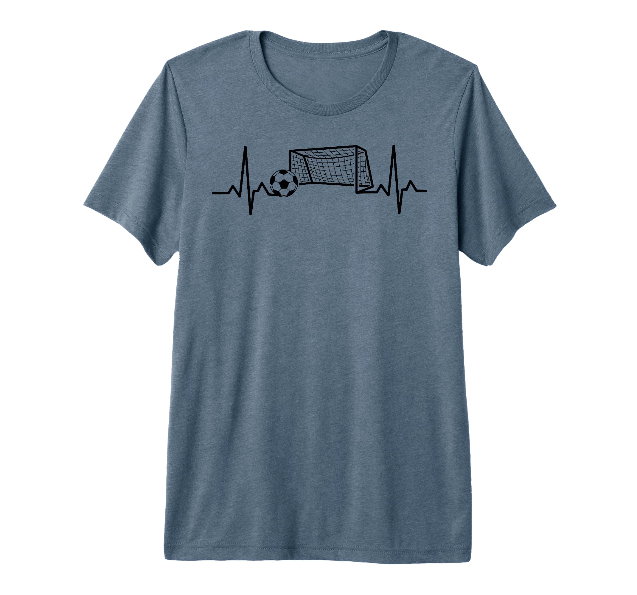 Soccer Heartbeat Football Lovers T-Shirt - Aesthetic Graphic for Adults