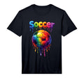 Mens Soccer Colorful Performance T-Shirt - Novelty Apparel Unisex