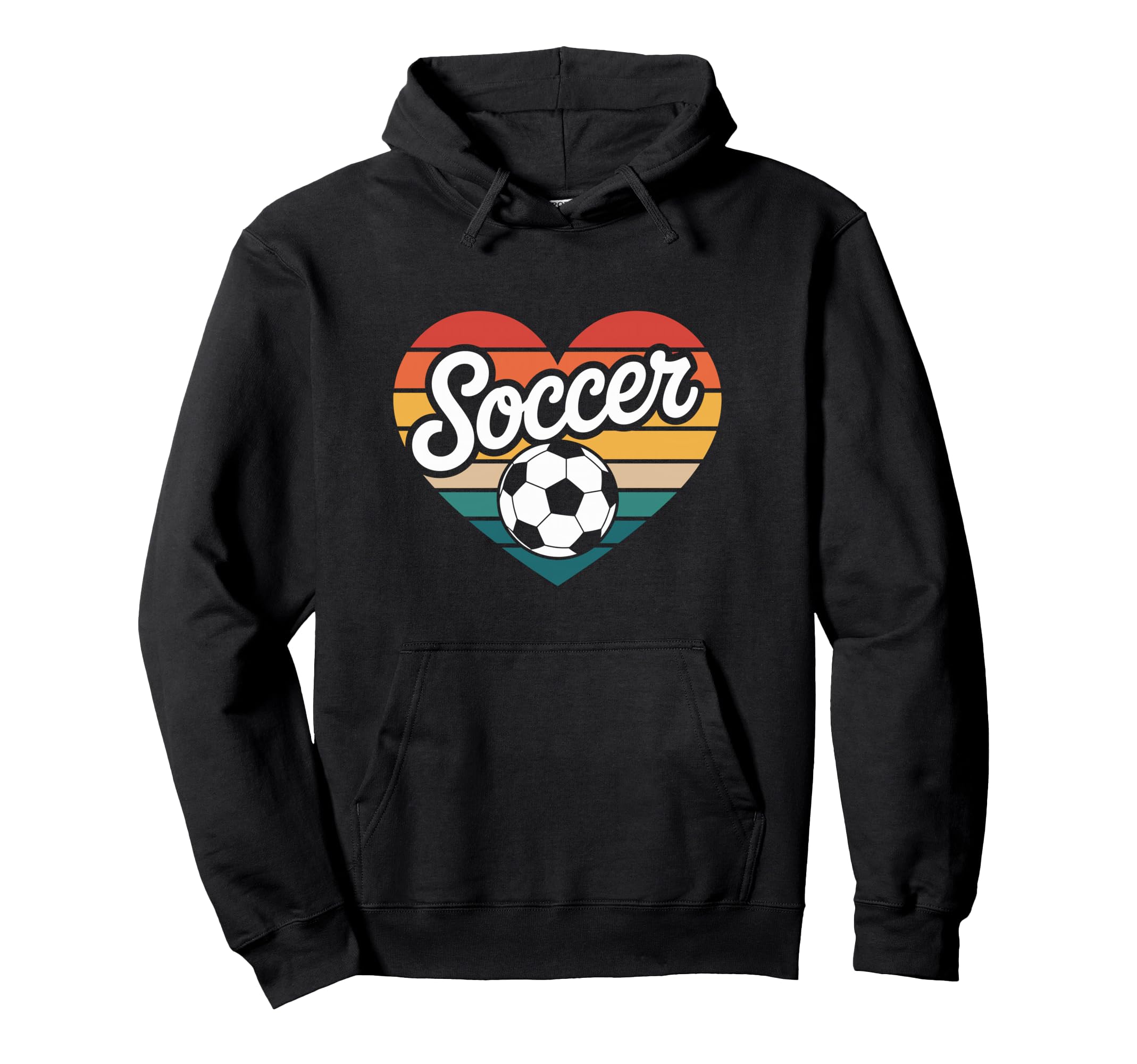 Soccer Player Heart Hoodie - Unique Graphic Men Women