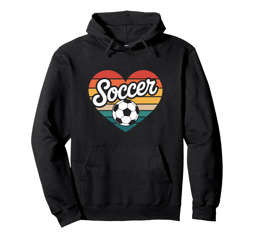 Soccer Player Heart Hoodie - Trendy Graphic Unisex