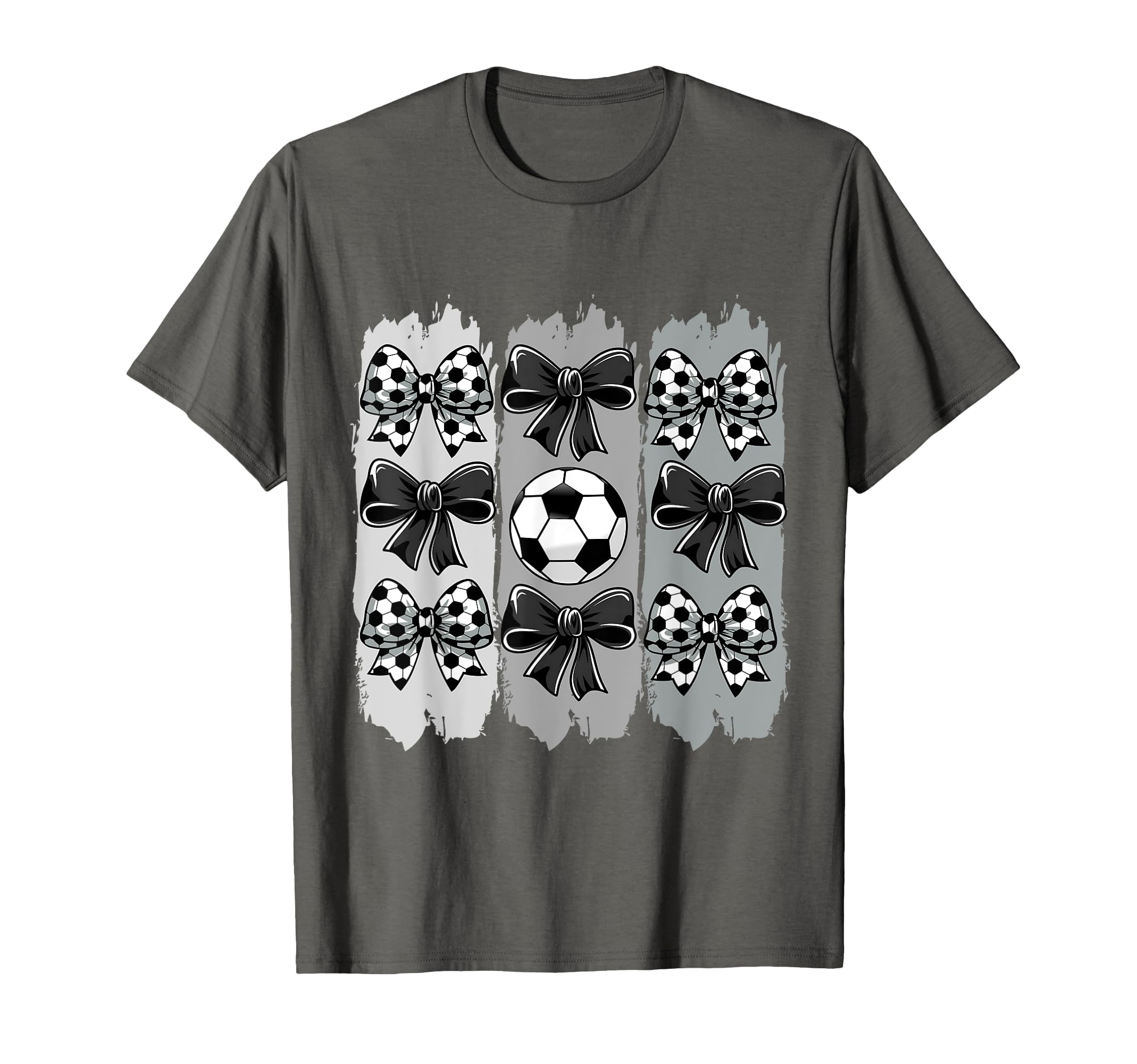 Soccer Coquette Bow Soccer Ball Soccer T-Shirt - Unique Graphic Men Women