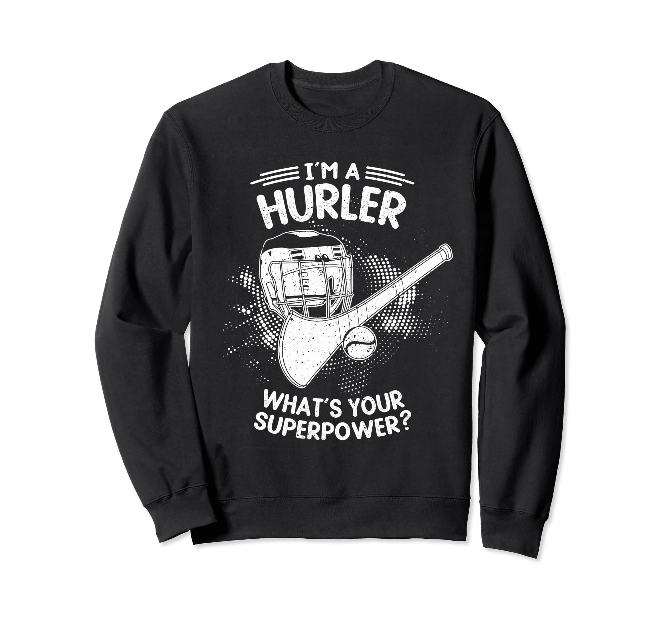 Hurling Helmet Athletic Goalkeeper Sweatshirt - Custom Art Print Men Women