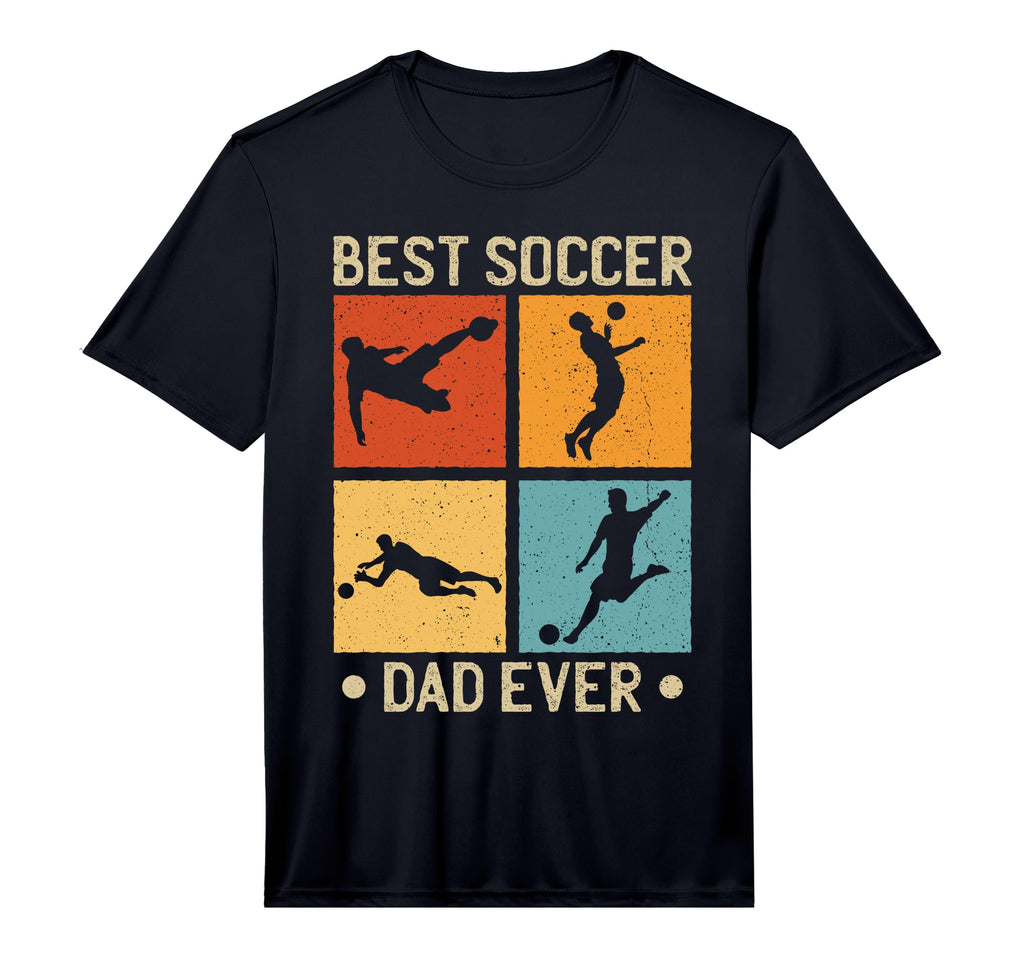 Mens Best Soccer Dad Ever Soccer T-Shirt - Casual Everyday Wear Men Women