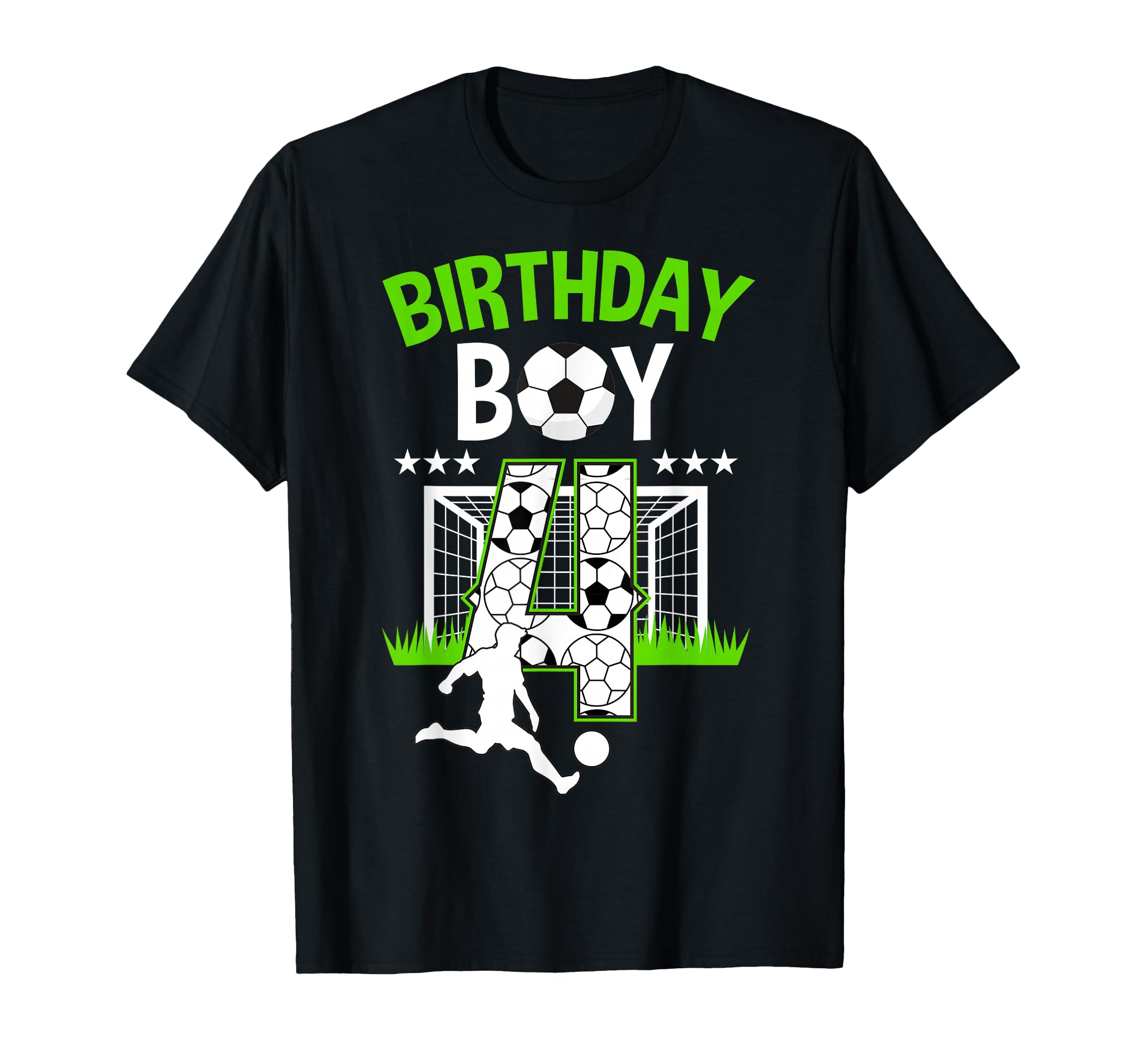 Birthday Soccer 4 Year Old Who Loves T-Shirt - Unique Graphic Unisex