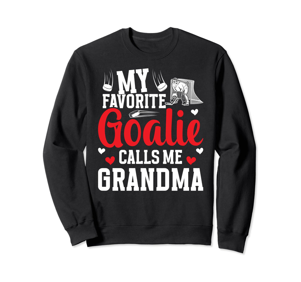 Favorite Hockey Goalie Grandma Sweatshirt - Custom Art Print for Adults