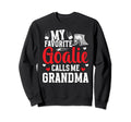 Favorite Hockey Goalie Grandma Sweatshirt - Custom Art Print for Adults