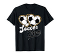 Soccer Mom Leopard Heart Proud Mama T-Shirt - Minimalist Print Unisex