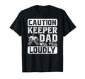Hockey Keeper Dad Will Yell T-Shirt - Casual Everyday Wear for Adults
