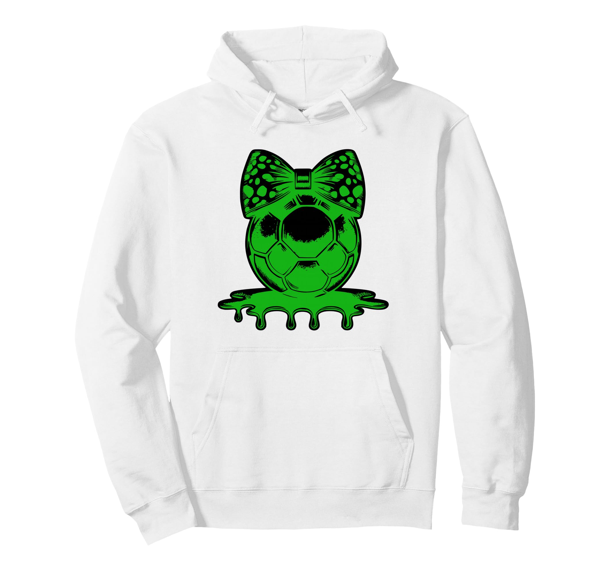 Soccer Coquette Bow Soccer Mom Sister Hoodie - Novelty Apparel for Adults