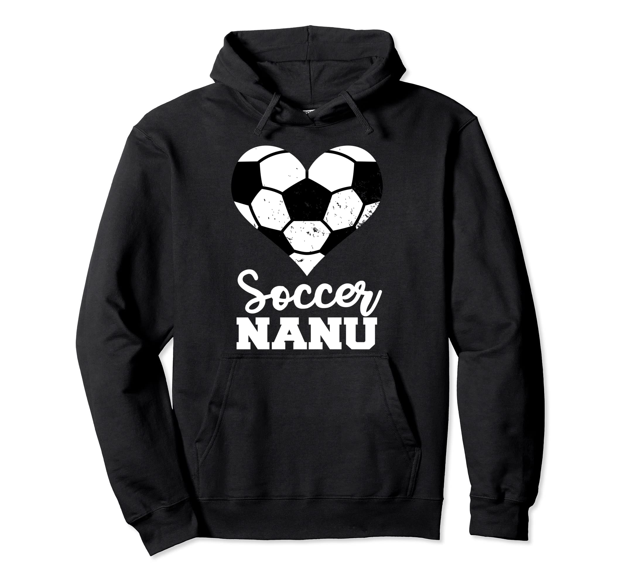 Soccer Nanu Funny Soccer Heart Grandma Hoodie - Trendy Graphic Men Women
