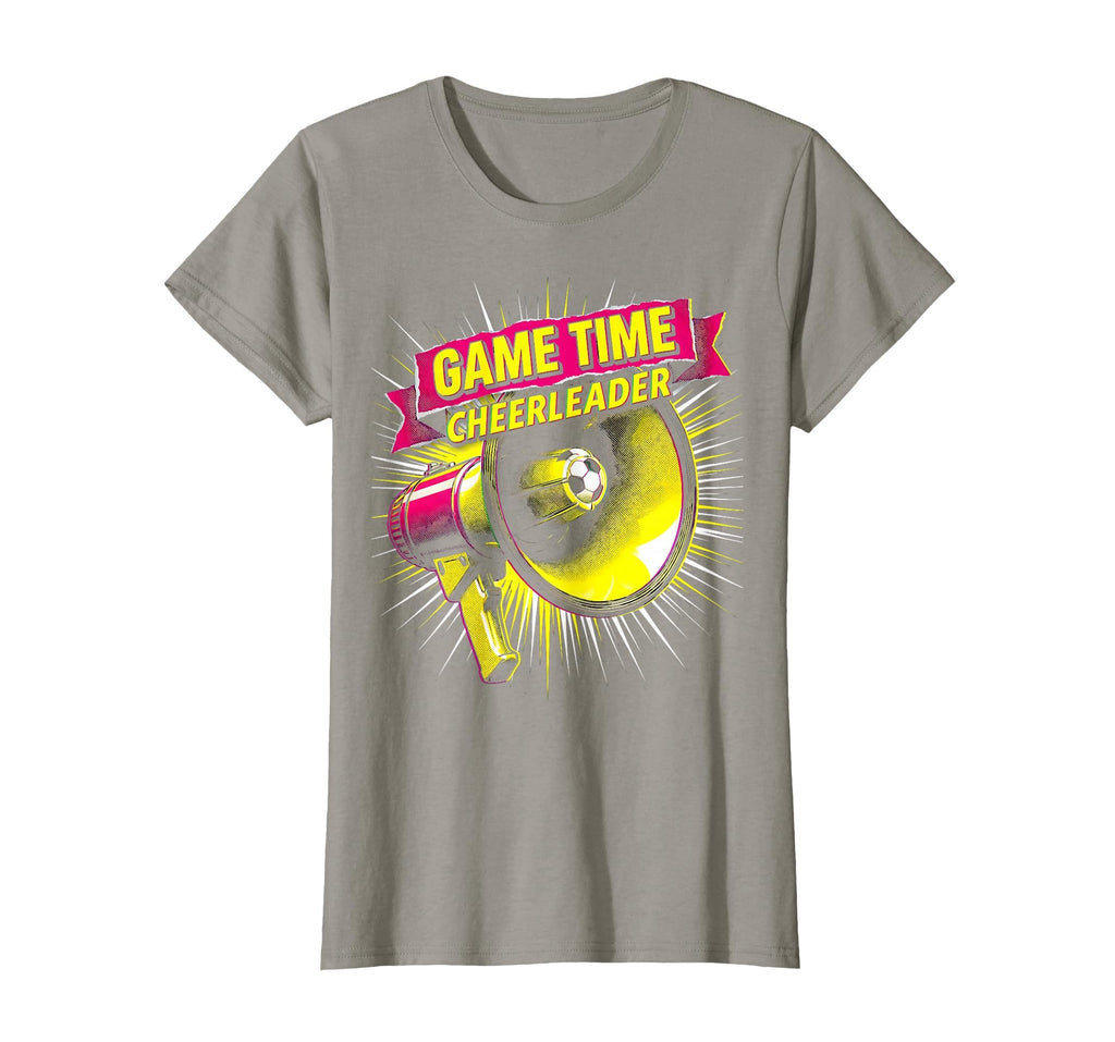 Game Time Cheerleader Soccer Mom T-Shirt - Fun Novelty Design for Adults