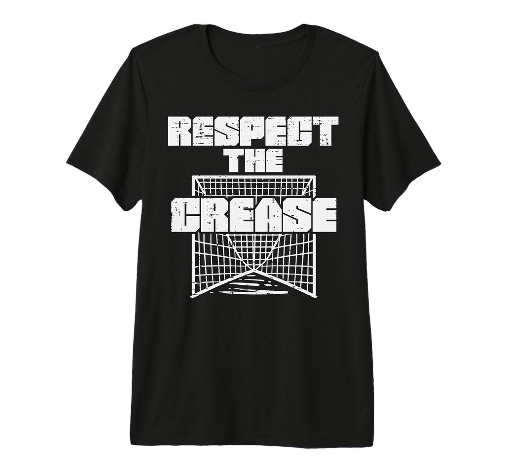 Respect Crease Lacrosse Funny Lax T-Shirt - Fun Novelty Design Men Women
