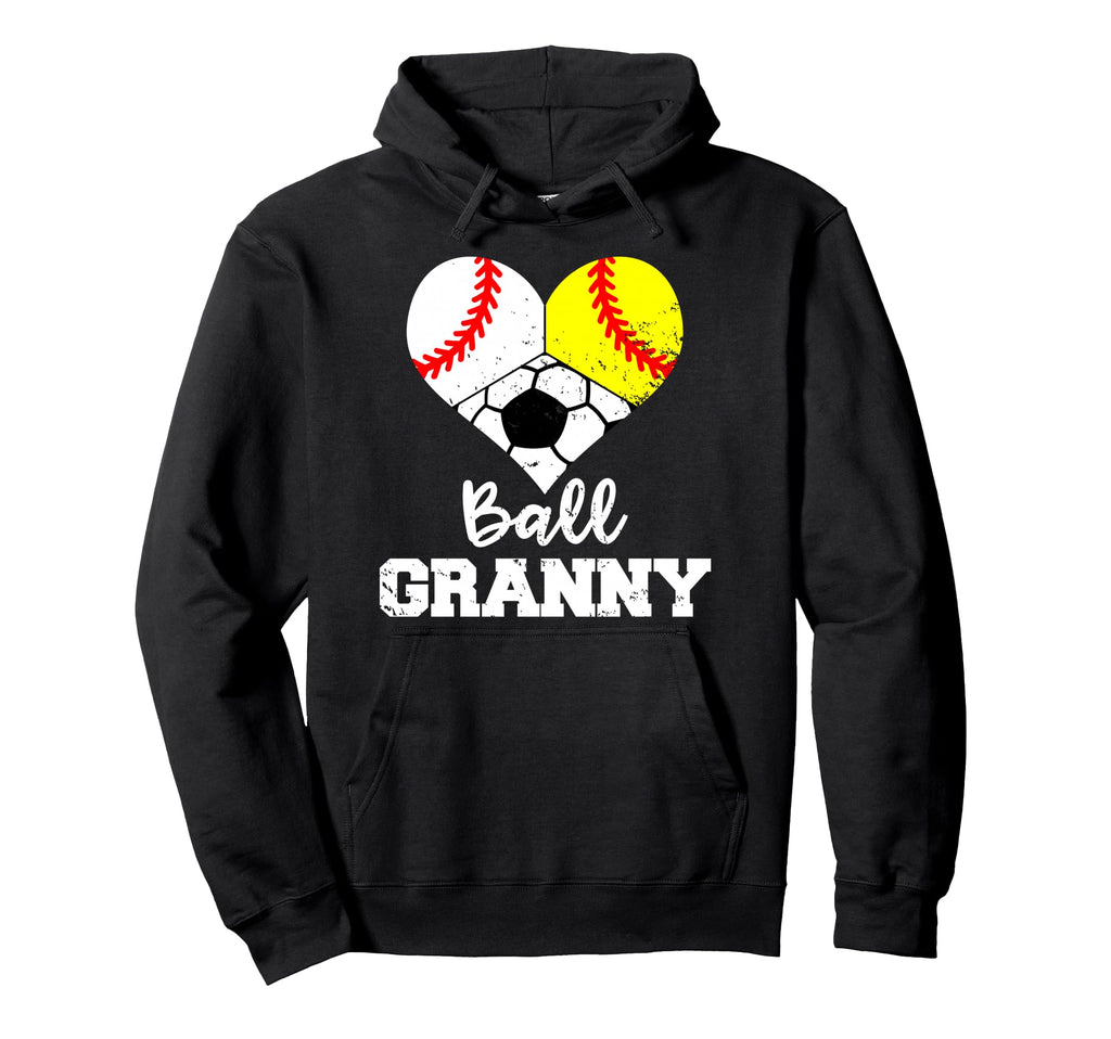 Ball Granny Heart Funny Baseball Hoodie - Trendy Graphic Men Women