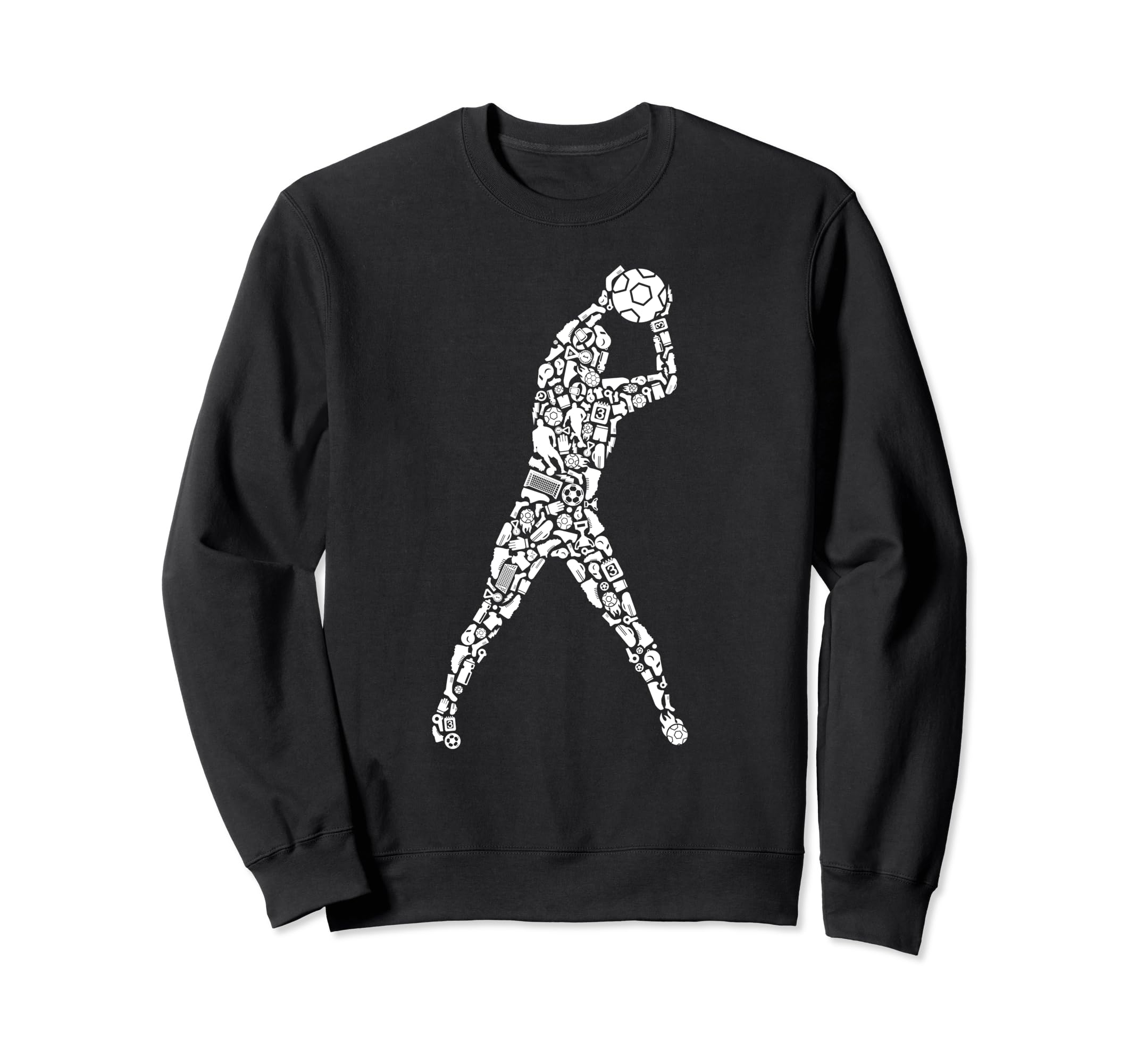 Soccer Goalie Futbol Team Soccer Player Sweatshirt - Unique Graphic Unisex