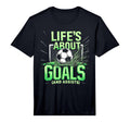 Soccer Lifes About Goals And Assists T-Shirt - Minimalist Print for Adults