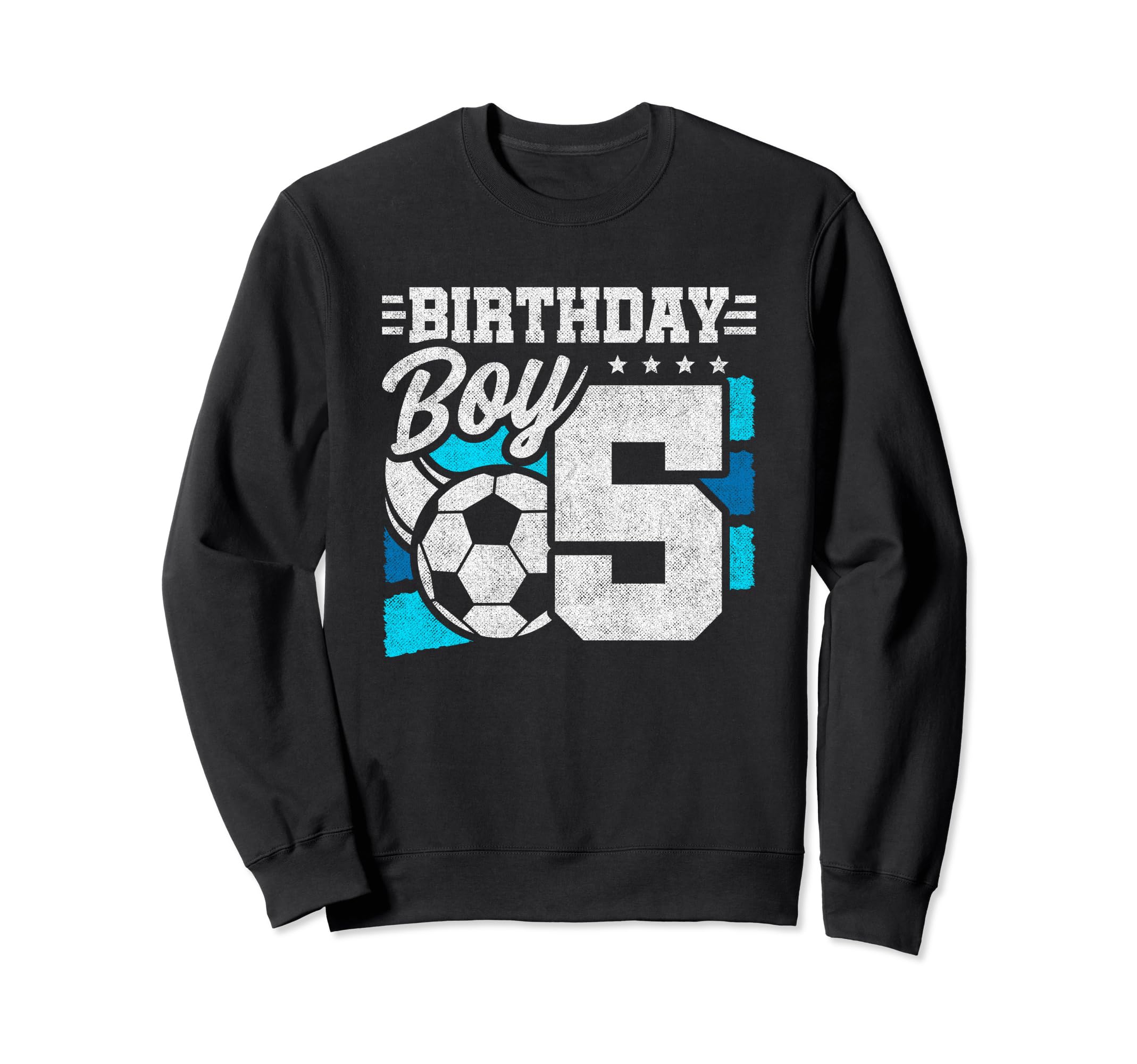 Soccer Birthday Party 5 Year Old Sweatshirt - Novelty Apparel for Adults