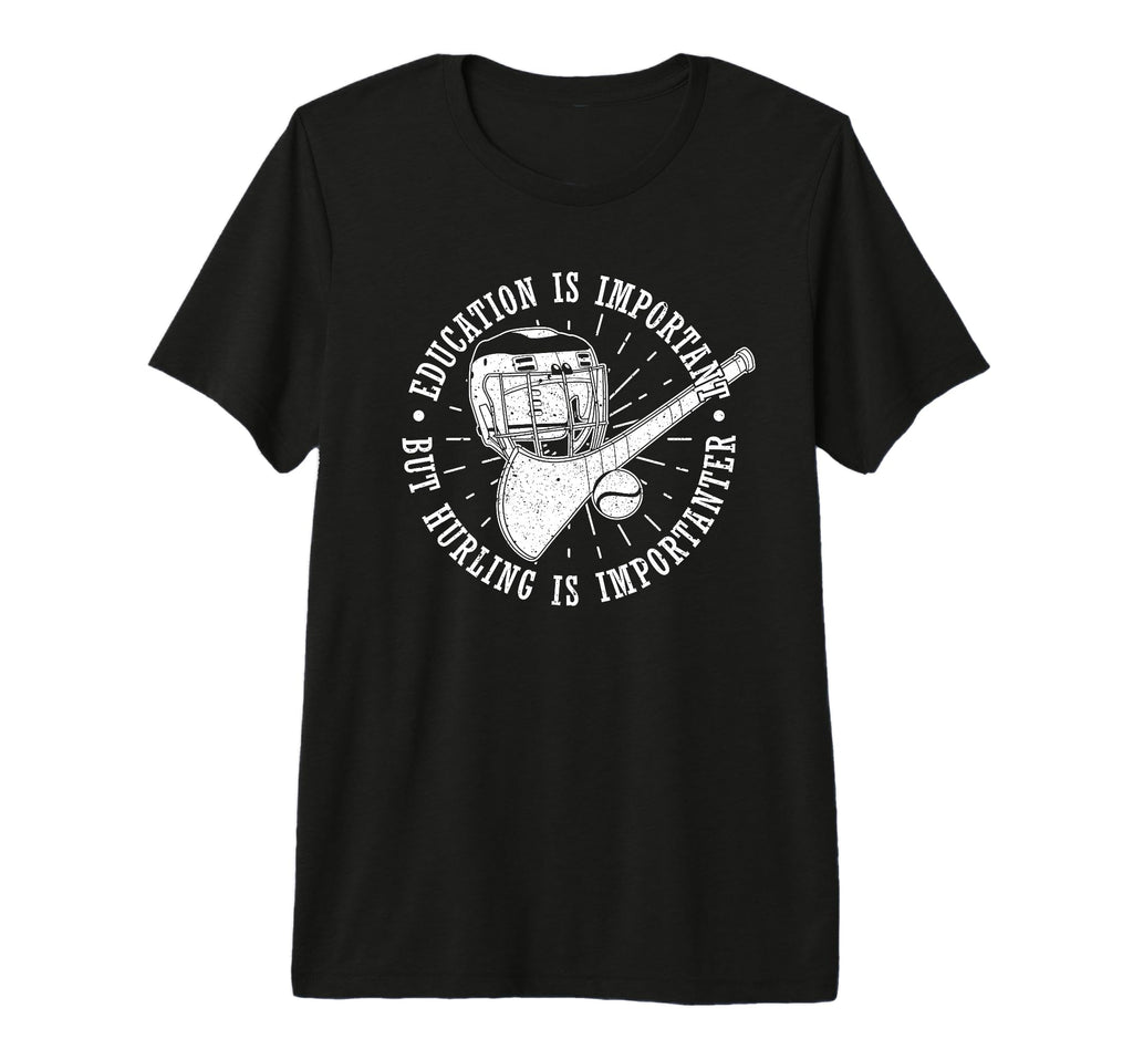 Hurling Helmet Athletic Goalkeeper Camogie T-Shirt - Trendy Graphic Unisex