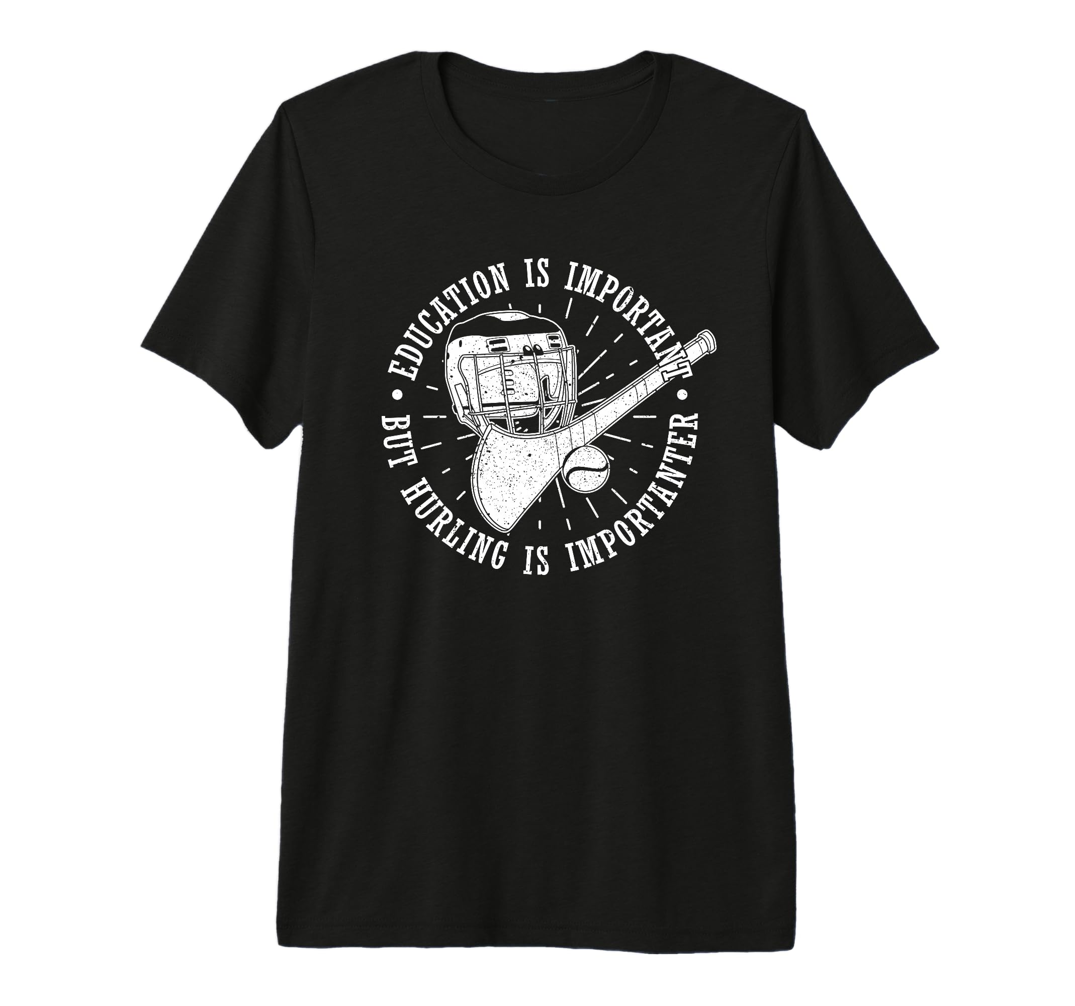 Hurling Helmet Athletic Goalkeeper Camogie T-Shirt - Trendy Graphic Unisex