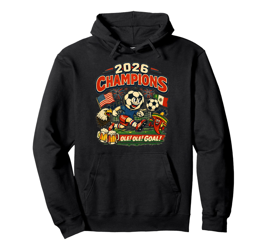 Soccer Champions 2026 Foodball Futbal Hoodie - Streetwear Style Unisex