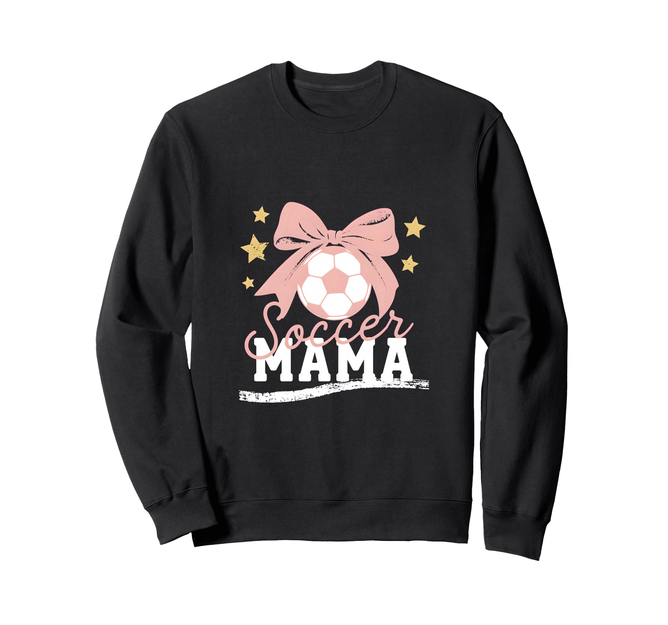 Soccer Mama Coquette Bow Sideline Sweatshirt - Graphic Print for Adults