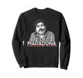 Diego Maradona Cigar Soccer Icon Sweatshirt - Unique Graphic Men Women