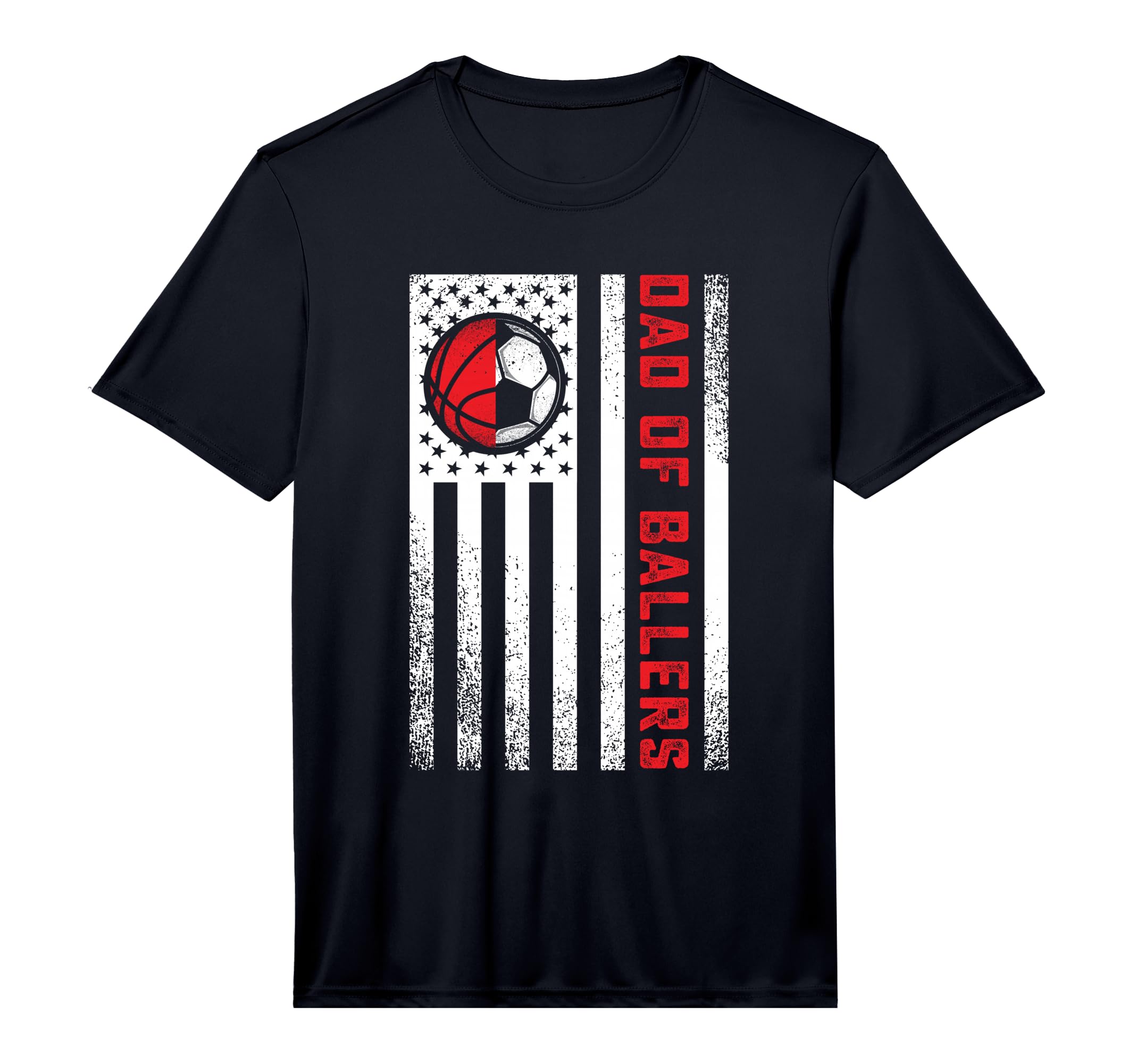 Mens Patriotic Dad Ballers American T-Shirt - Streetwear Style Men Women