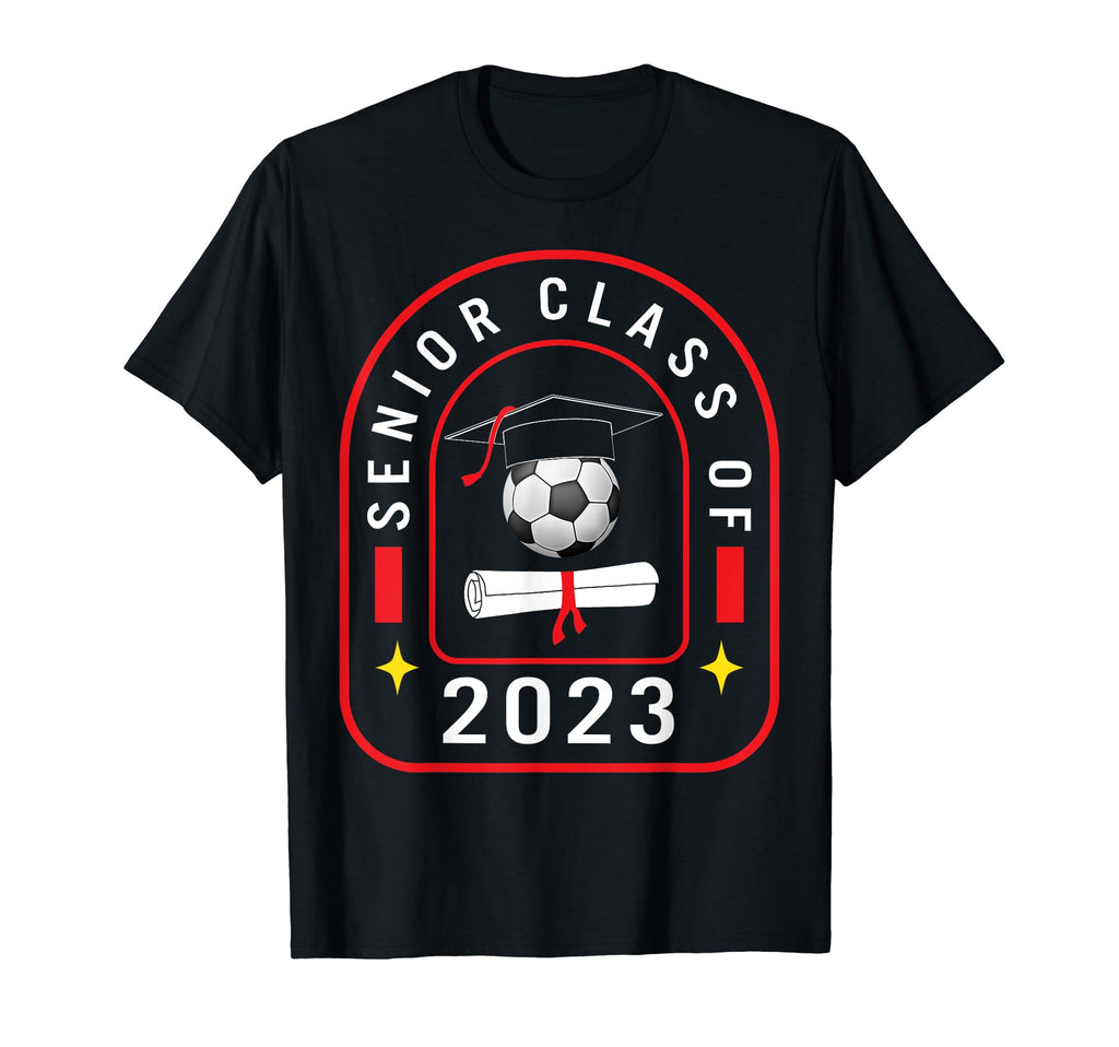 Class 2023 Senior Soccer Graduation T-Shirt - Casual Everyday Wear Unisex