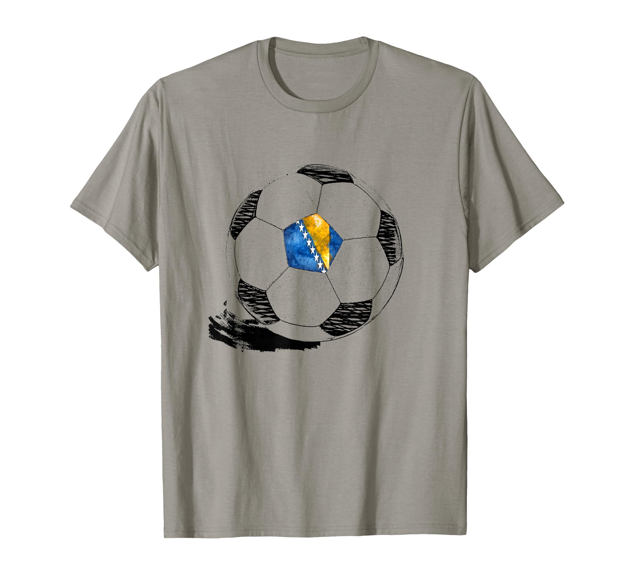 Soccer Bosnia Flag Bosnian Pride T-Shirt - Trendy Graphic Men Women