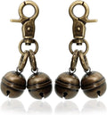 Copper Bells for Dog Collars with Snap Clips - Made of Pure Copper for Dogs/Cat - Clear Sound & No Rust - Save Birds Wildlife, Know Where Your Pet Christmas Sounds