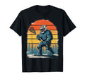 Lacrosse Goalie Bigfoot Lax T-Shirt - Minimalist Print for Adults